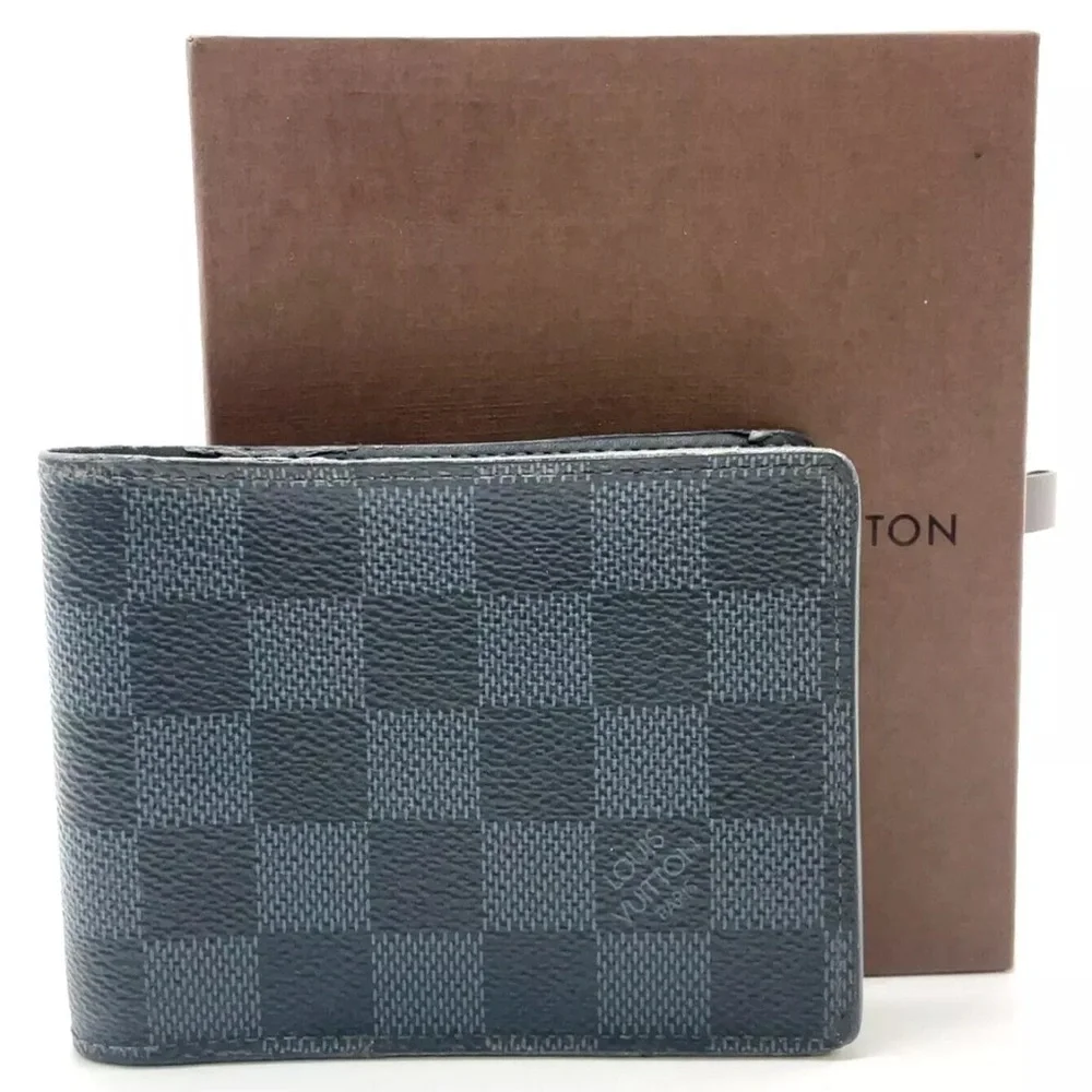 Authentic Louis Vuitton Damier Graphite Portefeuille multiple pocket W/Box